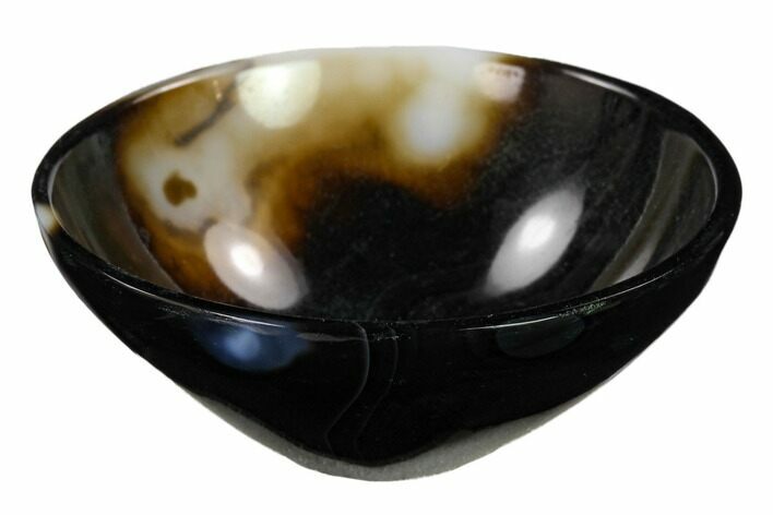 Polished Sulemani Agate Bowl - India #147804